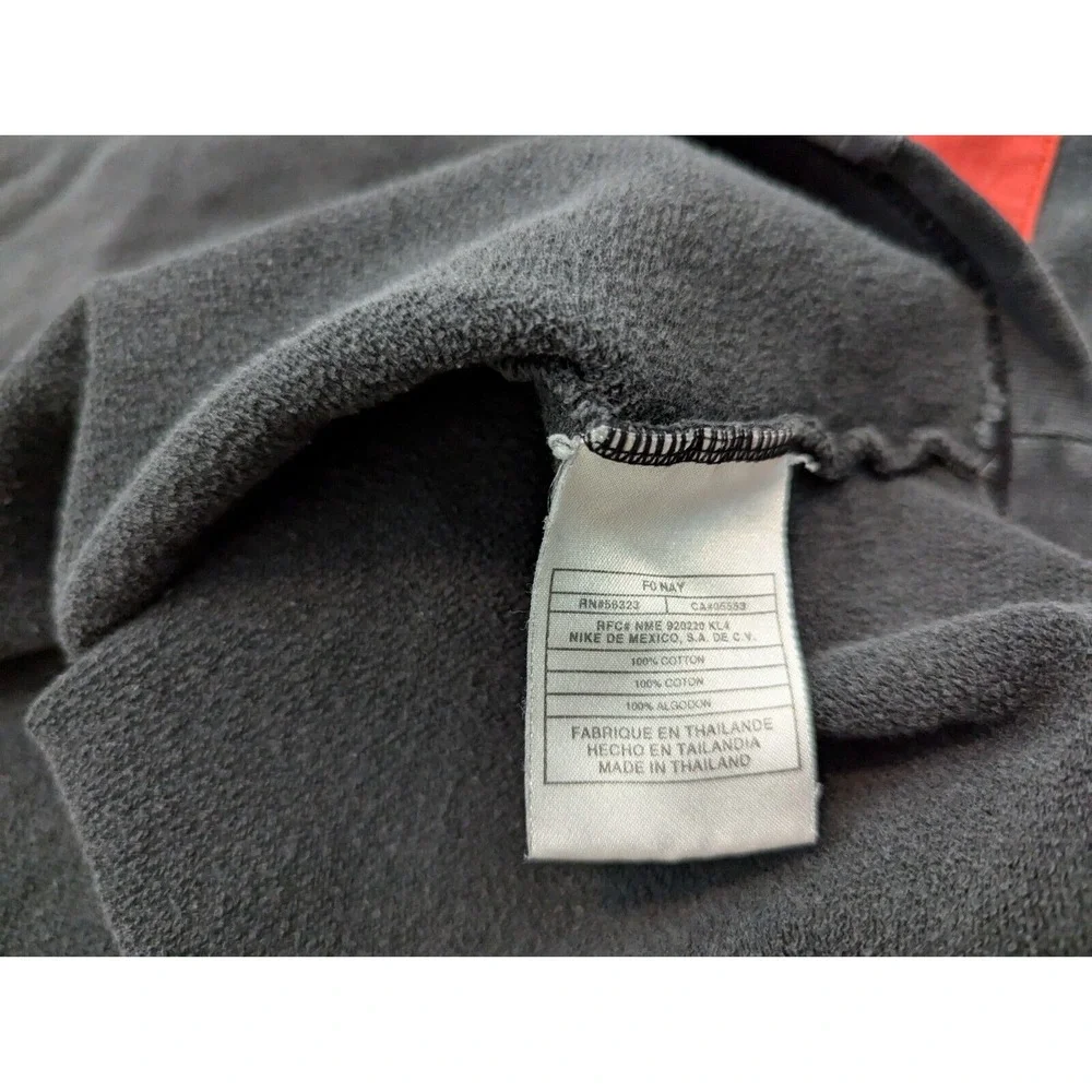 Vintage Nike Pullover Mens‎ XXL Sweater Black V-Neck Long Sleeve